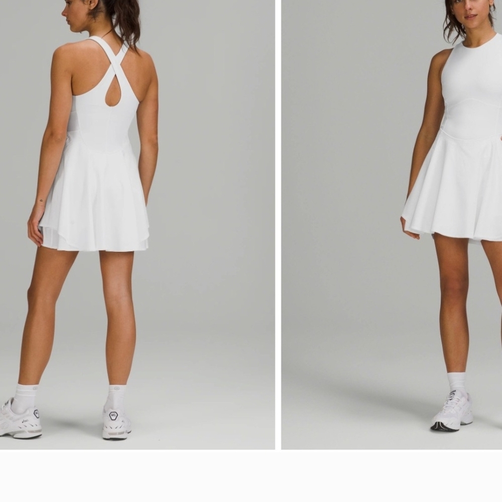 Lululemon Athletica White Backless Dress